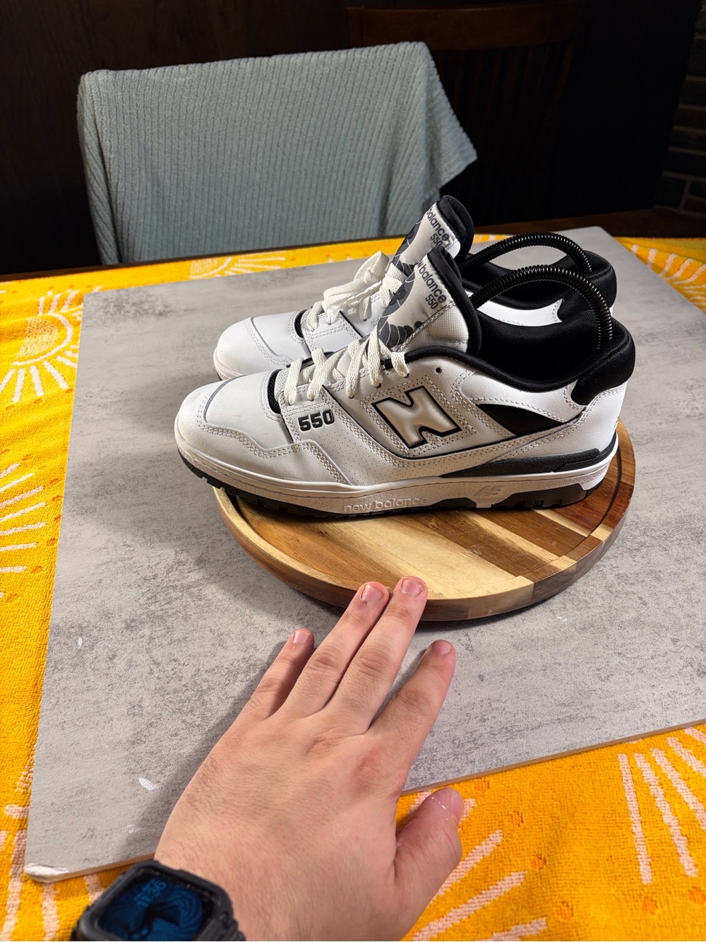 Size 10 New Balance 550 Oreo 2021 white black new with tags no box